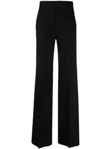 Расклешенные брюки Maaike со складками Ann Demeulemeester, черный