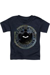 Футболка для малышей с символом Готэма из фильма «Бэтмен» (2022) Gildan, темно-синий