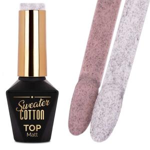 Топ матовый, не требующий вытирания, Mollylac Sweater Cotton Top, черный, 10 г № 5