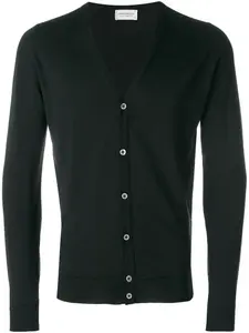 Кардиган с V-образным вырезом John Smedley, черный