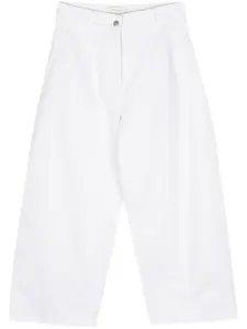 Широкие джинсы Chalco средней посадки Studio Nicholson, белый