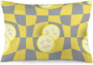 MaSiledy Чехол для подушки декоративный с лимонами двусторонней печатью Pattern-10