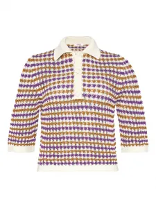 Свитер в технике кроше Eres, фиолетовый