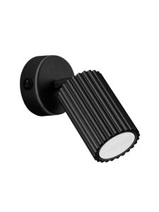 Nice Lamps Настенный светильник GLEAM, черный, с выключателем, высота 16 см