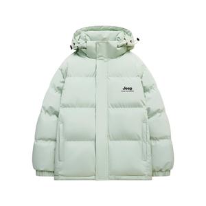 Пуховик Unisex с капюшоном утепленный стеганый Jeep, moonсветло-синий