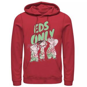 Мужская толстовка с портретом Ed, Edd n Eddy Eds Only, Red Licensed Character, красный