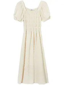 Платье миди со сборками B+Ab, нейтральный