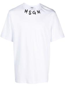 MSGM футболка с логотипом, белый