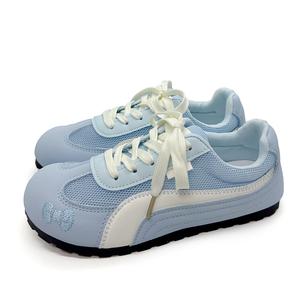 GULIA Низкие повседневные женские туфли дышащие сине-белые, цвет Breathable Blue White