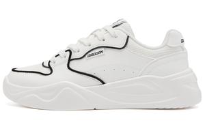 QIAODAN Кроссовки для скейтбординга женские, низкие, Cloud Peak, белые/черные