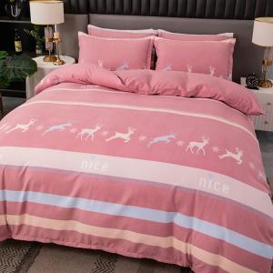 FUANNA Комплект постельного белья 4 предмета, 200x230 см, простыня, цвет A Deer Companion