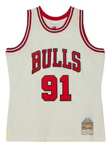 Топ Bulls 1997 без рукавов Mitchell & Ness, кремовый