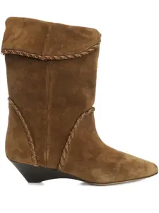 Сапоги с плетеной отделкой ISABEL MARANT, коричневый