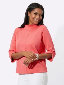 Рубашка с воротником-стойкой кораллового цвета WITT WEIDEN