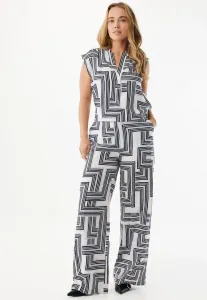 Широкие брюки с геометрическим принтом Mexx, Blue