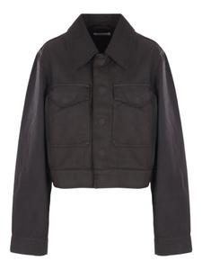 Куртка из хлопкового денима LEMAIRE, коричневый