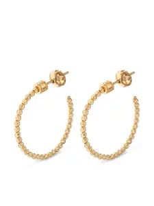 Серьги-кольца Moon из желтого золота с бриллиантами Officina Bernardi, золотой