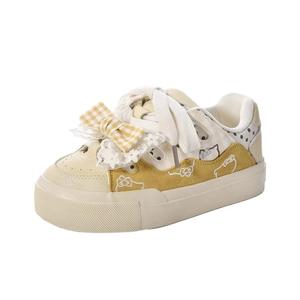 Низкие женские скейтерские кеды Little Red Man, желтый