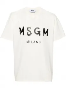 Футболка с логотипом MSGM, белый