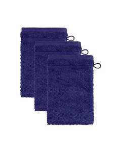 Набор из 3 моющих рукавиц Pearl в глубоководном стиле Möve for Frottana, Deep sea