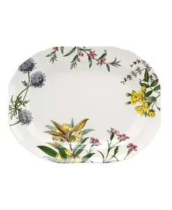 Овальное блюдо Stafford Blooms диаметром 14 дюймов Spode, white/multi