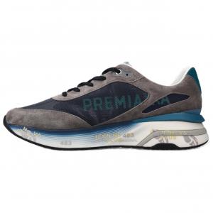 PREMIATA Moerun Low top Casual Shoes мужские серо-черные