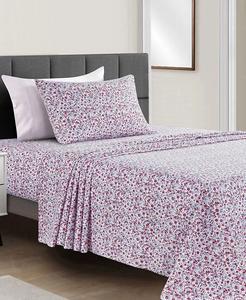 Наборы простыней из микрофибры с принтом Fairfield Square Collection, розовый