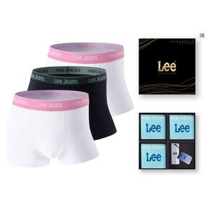 Мужские трусы-боксеры Lee, Box 3 Pack (белый+черный+белый)