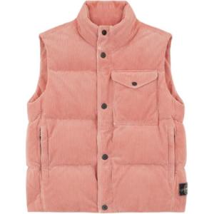 Праздничная пуховая жилетка мужская STONE ISLAND, розовый