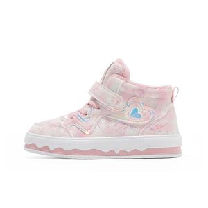 Нескользящие и износостойкие дышащие высокие детские кроссовки для скейтбординга WARRIOR, розовый