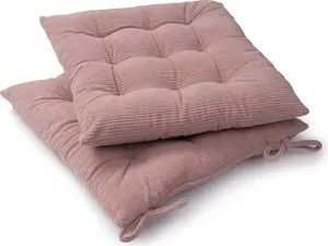 Подушка на сиденье с ремнями для крепления 40х40 см, подушка на стул, подушка, подушка на стул, комплект из 2 шт., 40х40х5 см