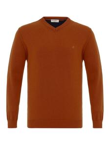 Свитер с v-образным вырезом Anou Anou Sweater Morina, цвет brown/dark brown