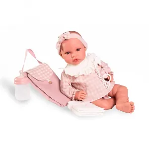 Детская кукла Antonio Juan Newborn Erika Changing Table baby doll, розовый