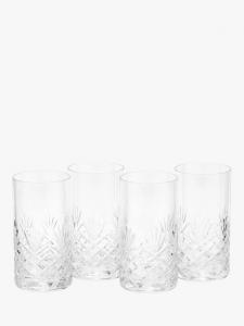 Highgate Cut Crystal хайбол стакан, набор из 4 штук, 340 мл, прозрачный Royal Doulton, ear