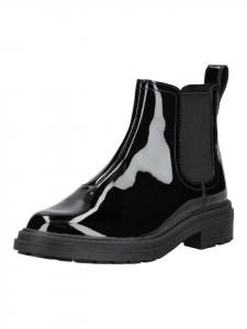 Черные лакированные ботильоны Clarks