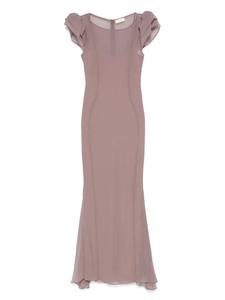 Платье с коротким рукавом De La Vali, коричневый