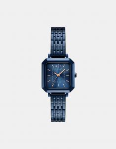 Женские кварцевые часы, синяя нержавеющая сталь синего цвета Armani Exchange