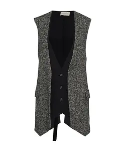 Двухцветный жилет от костюма Manila Grace, черный