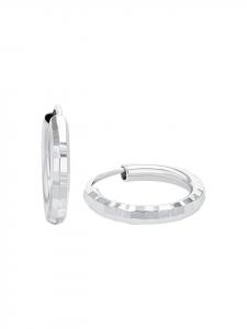 Amor Серьги-кольца из серебра 925 пробы с родиевым покрытием