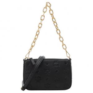 Сумка через плечо мини из кожи Aren Visetos черная MCM женская