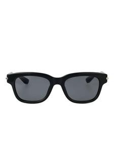 Alexander McQueen Eyewear square-frame солнцезащитные очки, черный