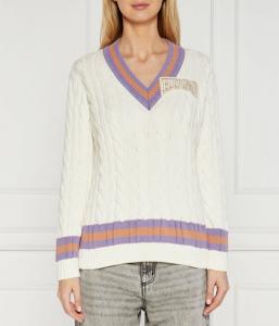 Свитер sllarie Regular fit Hugo, бежевый