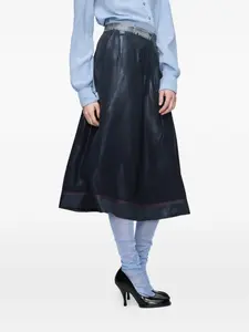 Фактурная миди-юбка Maison Margiela, синий