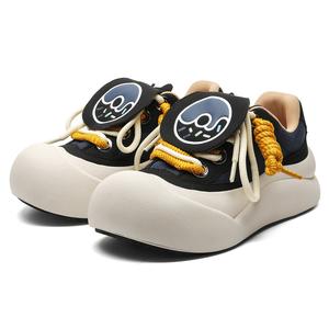 MUYI Дышащие низкие скейтерские кроссовки для увеличения роста унисекс черные женские, цвет Black Women's