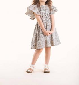 Платье с леопардовым принтом и крыльями ангела в сером цвете ROCK YOUR BABY