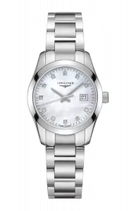 Часы Longines Conquest classic с перламутром 29,50 мм