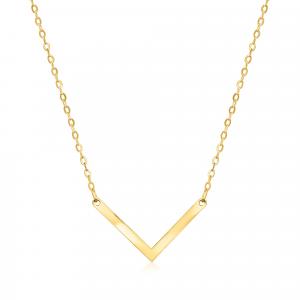 Ожерелье Canaria Italian V из 10-каратного желтого золота Canaria Fine Jewelry, 18 In