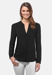 Блуза Vincenzo Boretti gerade geschnitten, черный