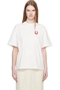 Jil Sander Белая хлопковая футболка с круглым вырезом