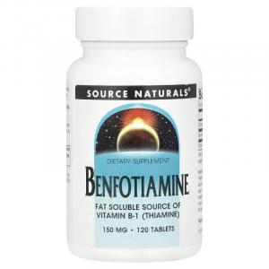 Source Naturals, Бенфотиамин, 150 мг, 120 таблеток